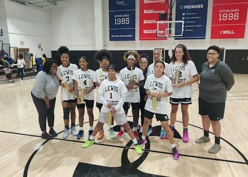 Girls team with trophy